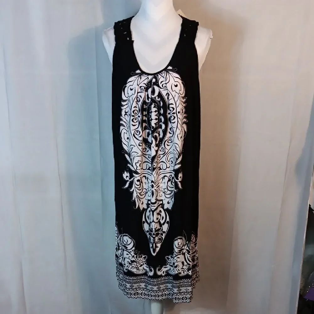 Valerie Steven's Crocheted Sleeveless Dress